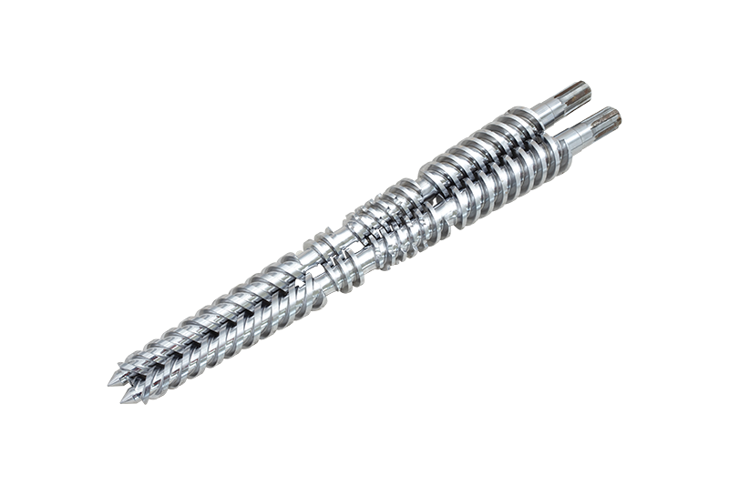 What are the functions of conical twin-screw