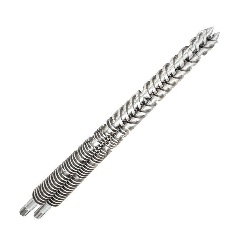 Conical twin screw